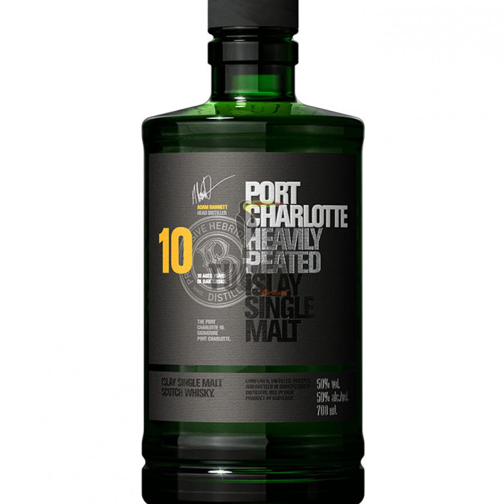 BRUICHLADDICH PORT CHARLOTTE HEAVILY PEATED 10 Y.O.