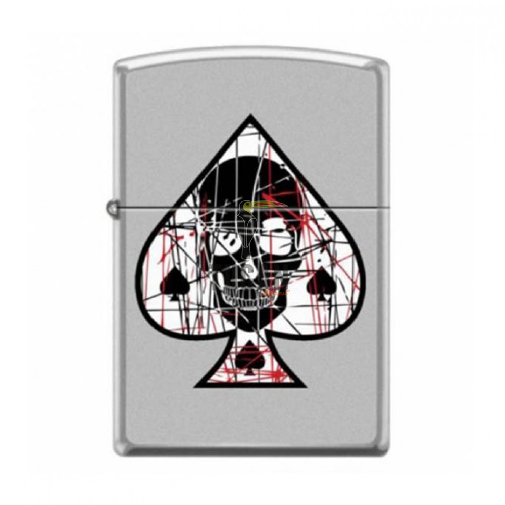 Zippo 205 Ace Of Spades Skull Design