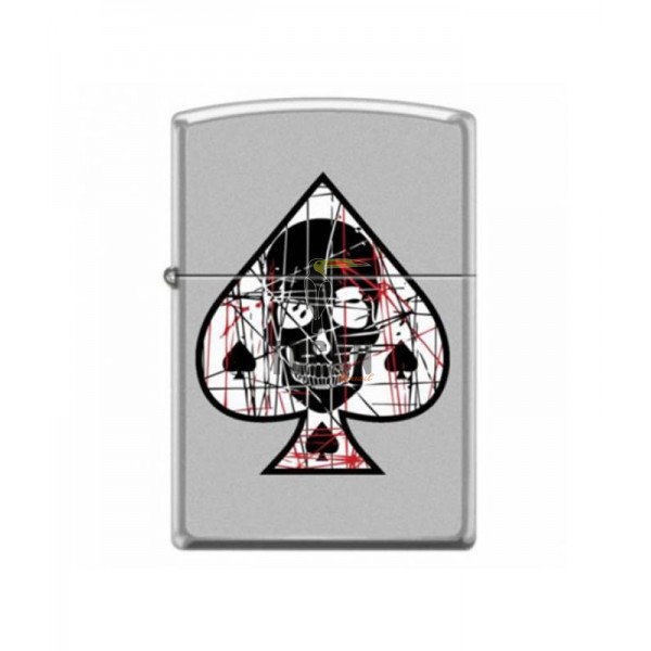 Zippo 205 Ace Of Spades Skull Design