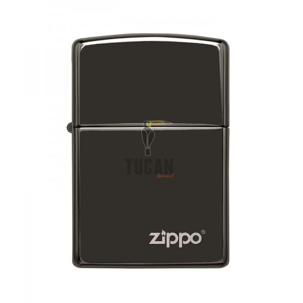 Zippo 24756ZL Classic High Polish Black Zippo Logo