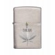 Zippo 29587 Chrome Marijuana Leaf Design