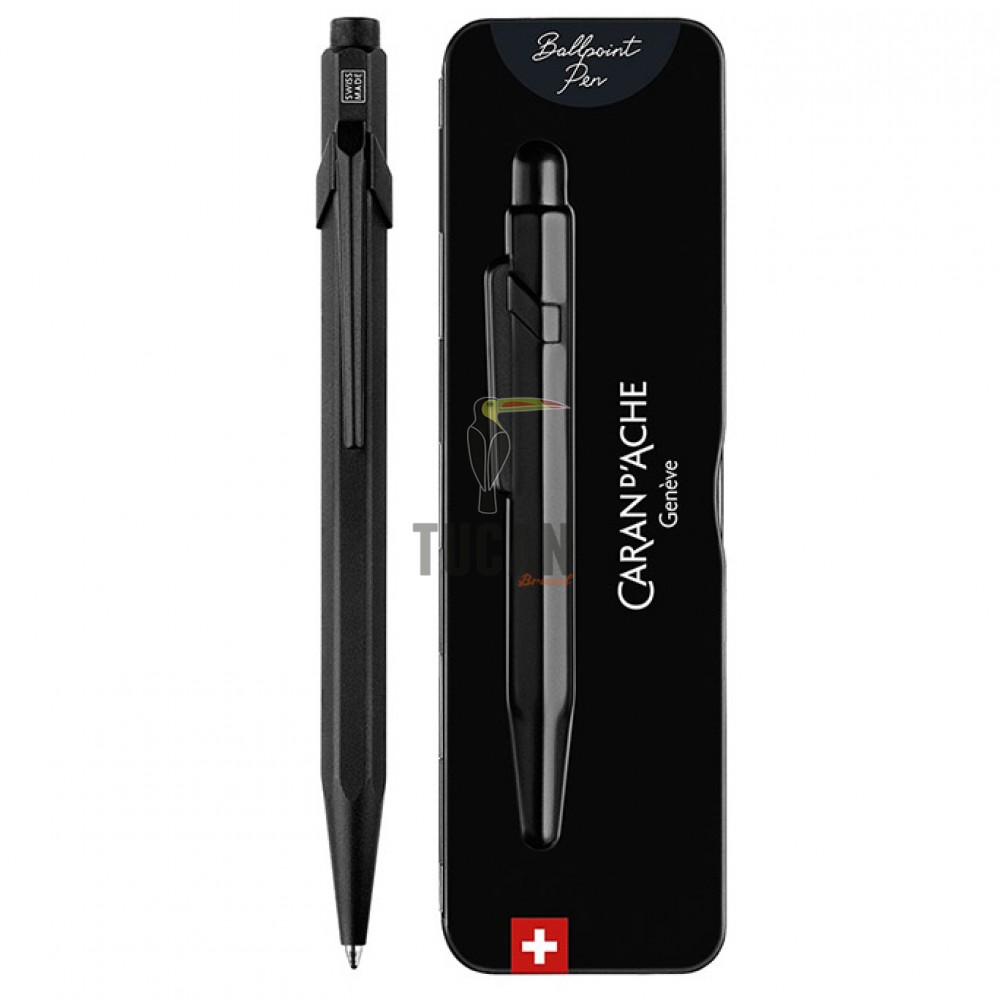 Στυλό Ballpoint Caran D'Ache Μαύρο 849.496