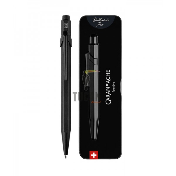 Στυλό Ballpoint Caran D'Ache Μαύρο 849.496