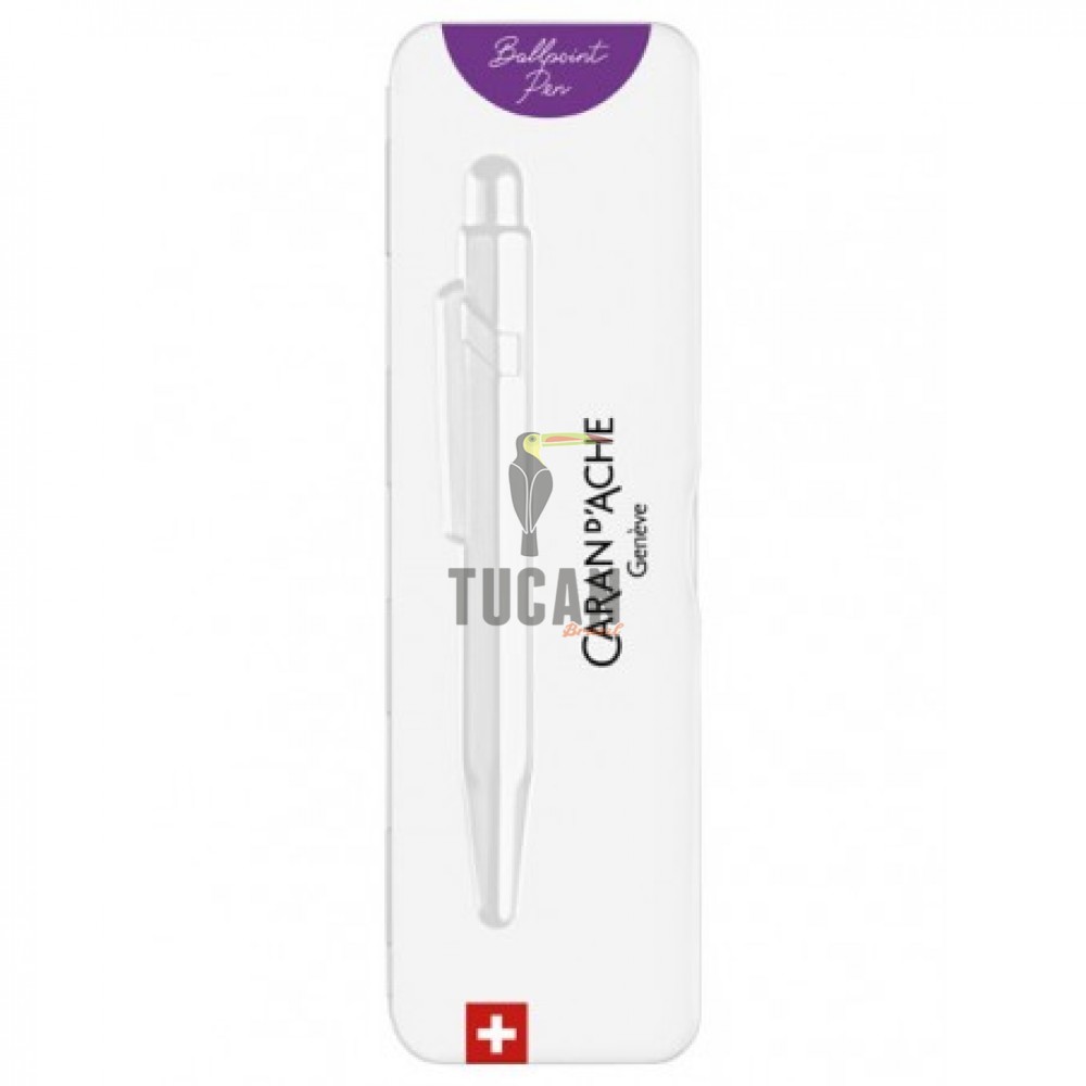 Στυλό Ballpoint Caran D'Ache Βιολετί 849.605