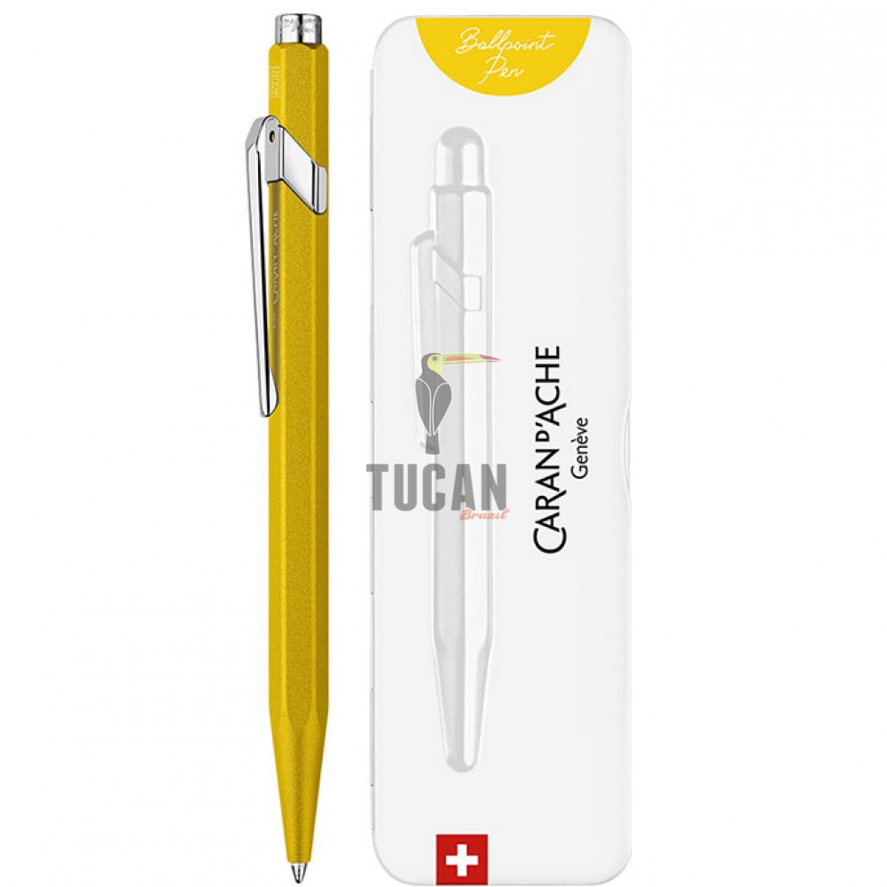 Στυλό Ballpoint Caran D'Ache Κίτρινο 849.743