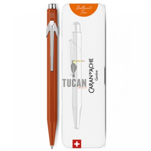 Στυλό Ballpoint Caran D'Ache Πορτοκαλί 849.776