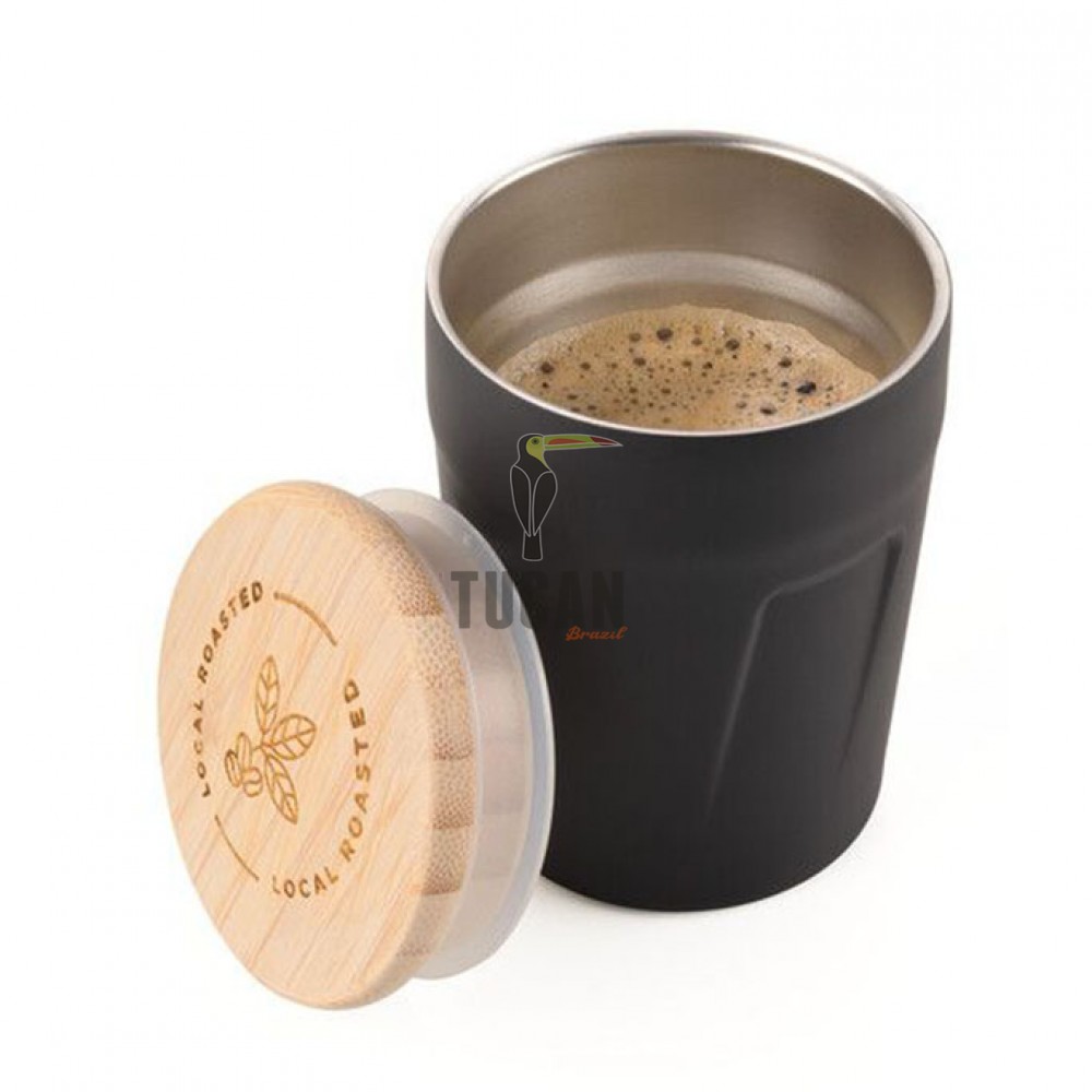 Θερμός Troika "Bamboo Espresso Doppio" CUP85BK