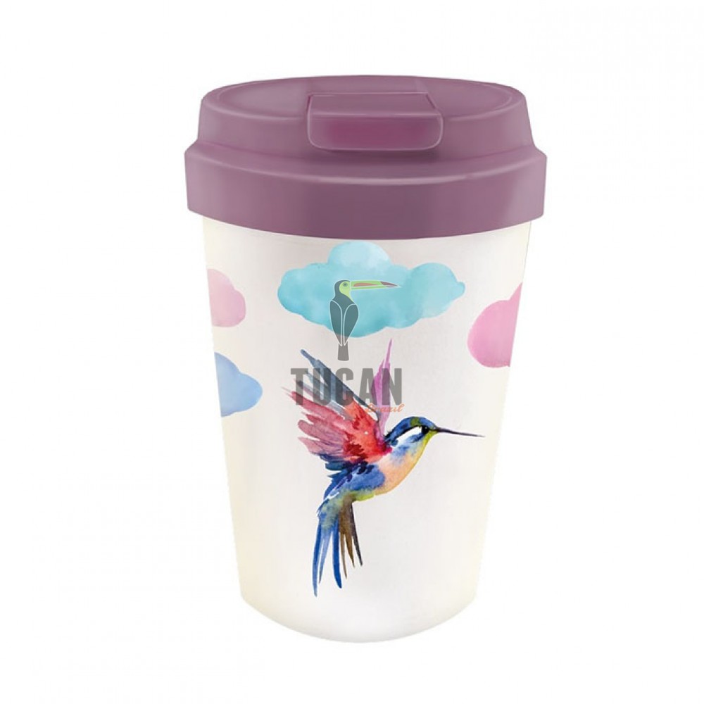 Οικολογική Κούπα Bioloco Plant Easy Cup Watercolor Bird 350 ml BPE105