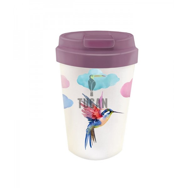 Οικολογική Κούπα Bioloco Plant Easy Cup Watercolor Bird 350 ml BPE105