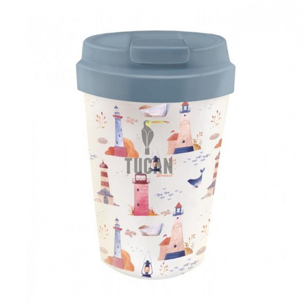 Οικολογική Κούπα Bioloco Plant Easy Cup Lighthouses 350 ml BPE106