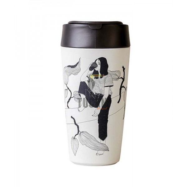 Οικολογική Κούπα PLA Bioloco Plant Deluxe Coffee Break 420ml BPD132