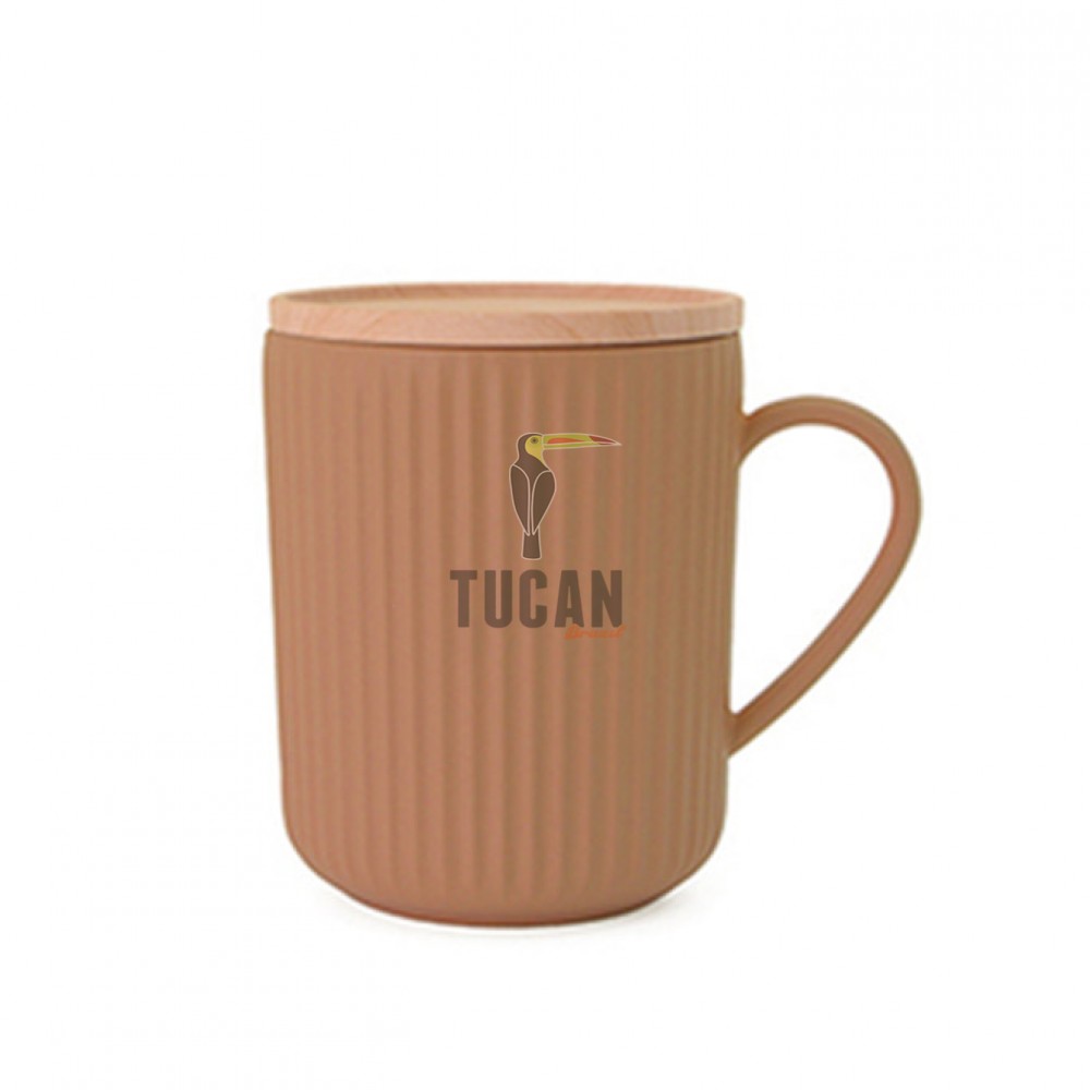 Οικολογική Κούπα Με Καπάκι Bioloco Plant Terracotta BPDT601