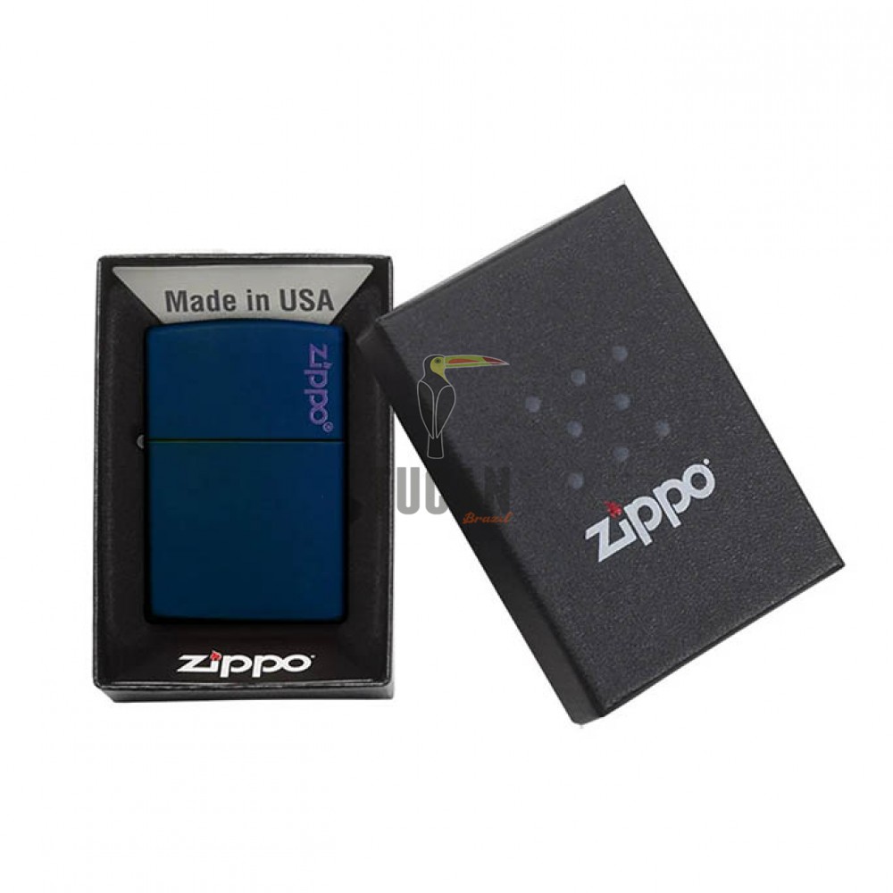 Zippo Classic Navy Matte Zippo Logo 239ZL