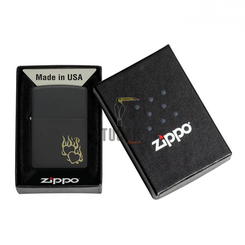 Zippo Fire Heart Design 46004