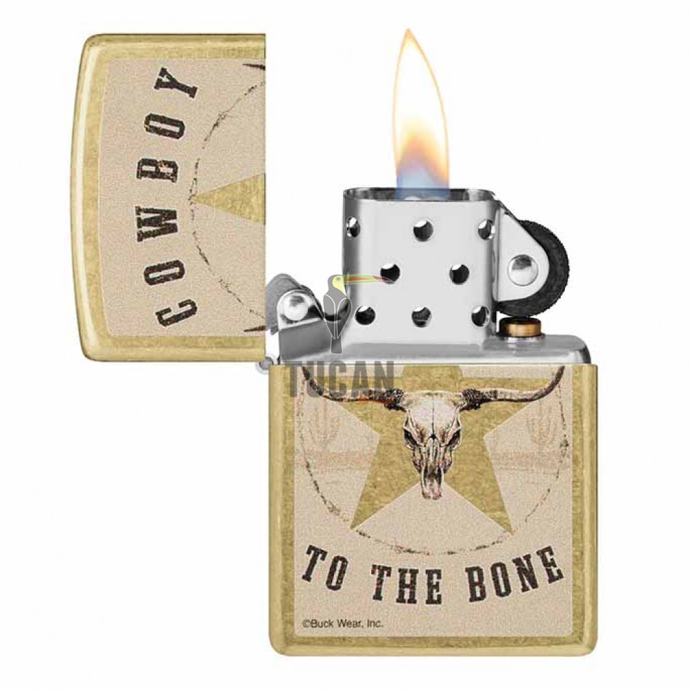 Zippo Buck Wear Cowboy To The Bone 48937