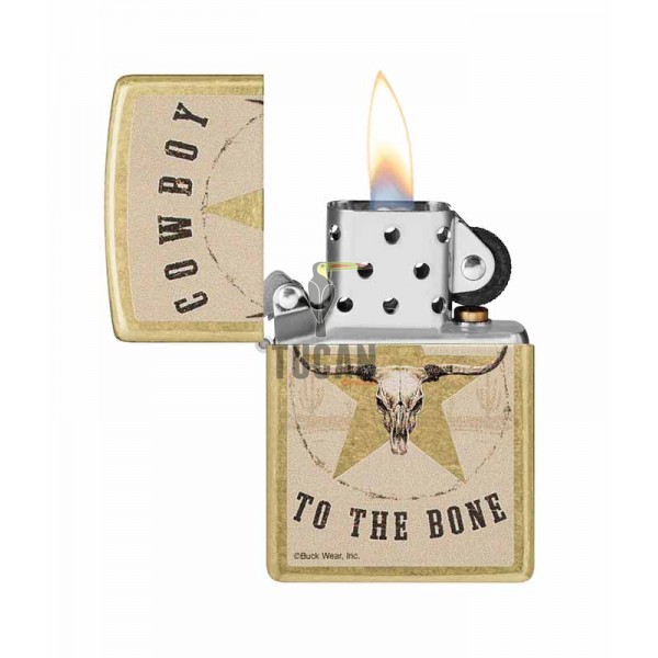 Zippo Buck Wear Cowboy To The Bone 48937
