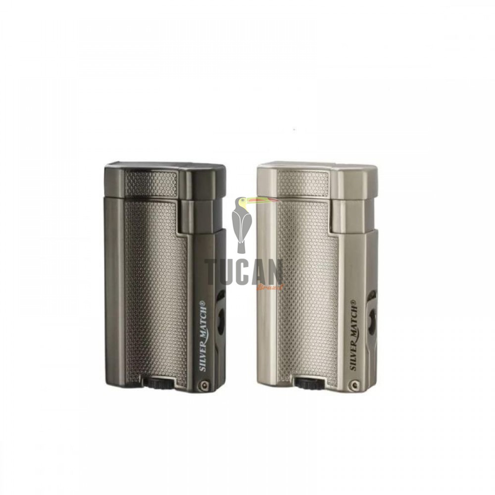Αναπτήρας SilverMatch Διπλής Jet Φλόγας Με Punch 40674364SI