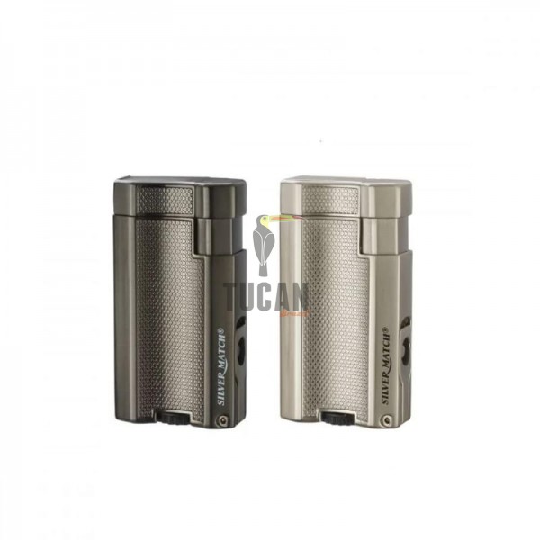 Αναπτήρας SilverMatch Διπλής Jet Φλόγας Με Punch 40674364BK