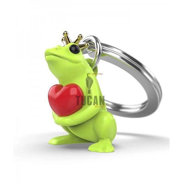 Μπρελόκ Metalmorphose GREEN FROG W/ RED HEART MTM217-01