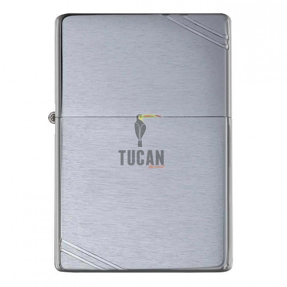 Zippo Brushed Chrome Vintage with Slashes 230