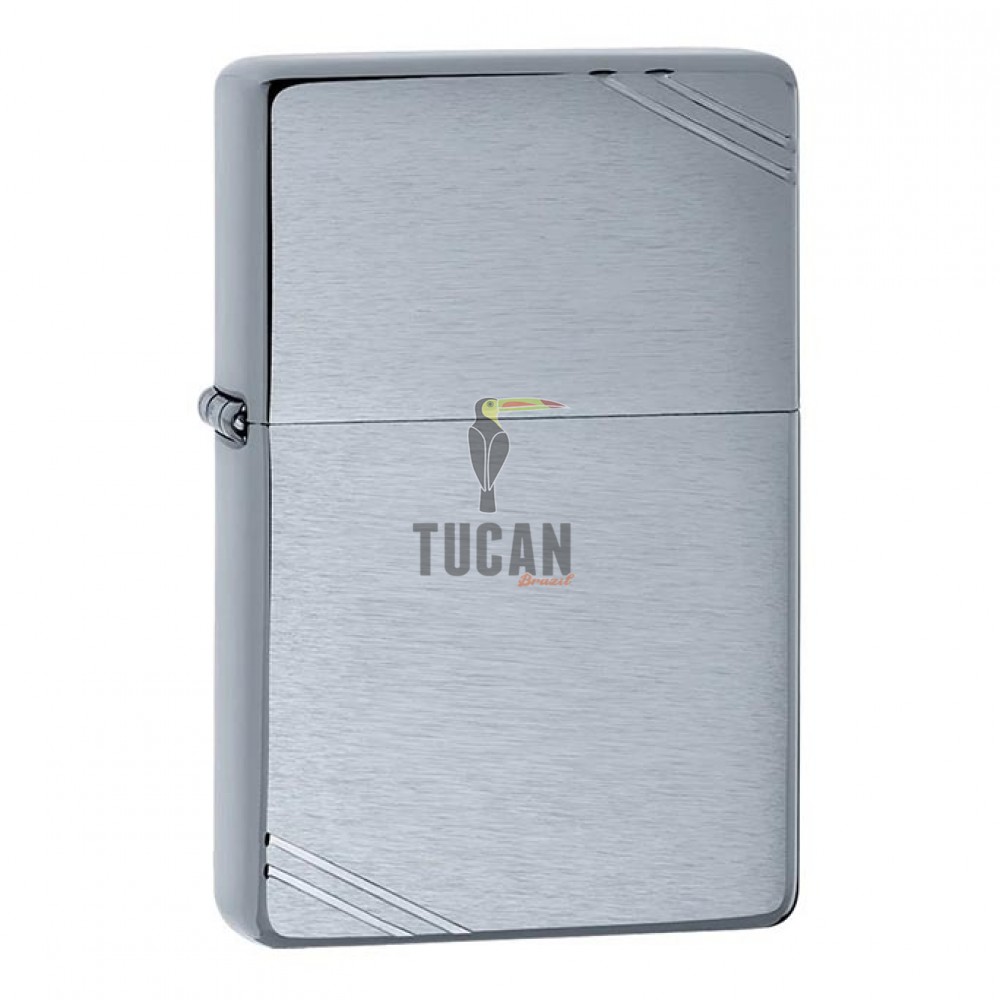 Zippo Brushed Chrome Vintage with Slashes 230