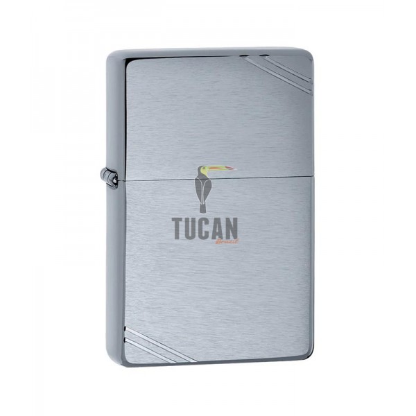 Zippo Brushed Chrome Vintage with Slashes 230