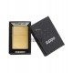 Zippo Brushed Brass Vintage with Slashes 240