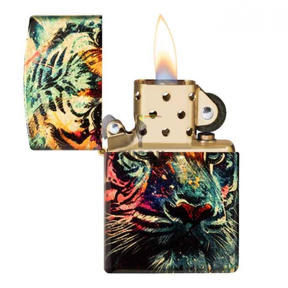 Zippo Painted Tiger Design 46145