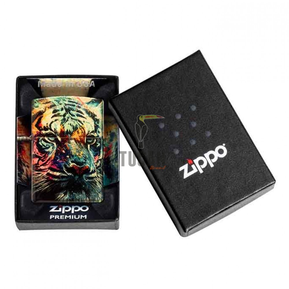 Zippo Painted Tiger Design 46145