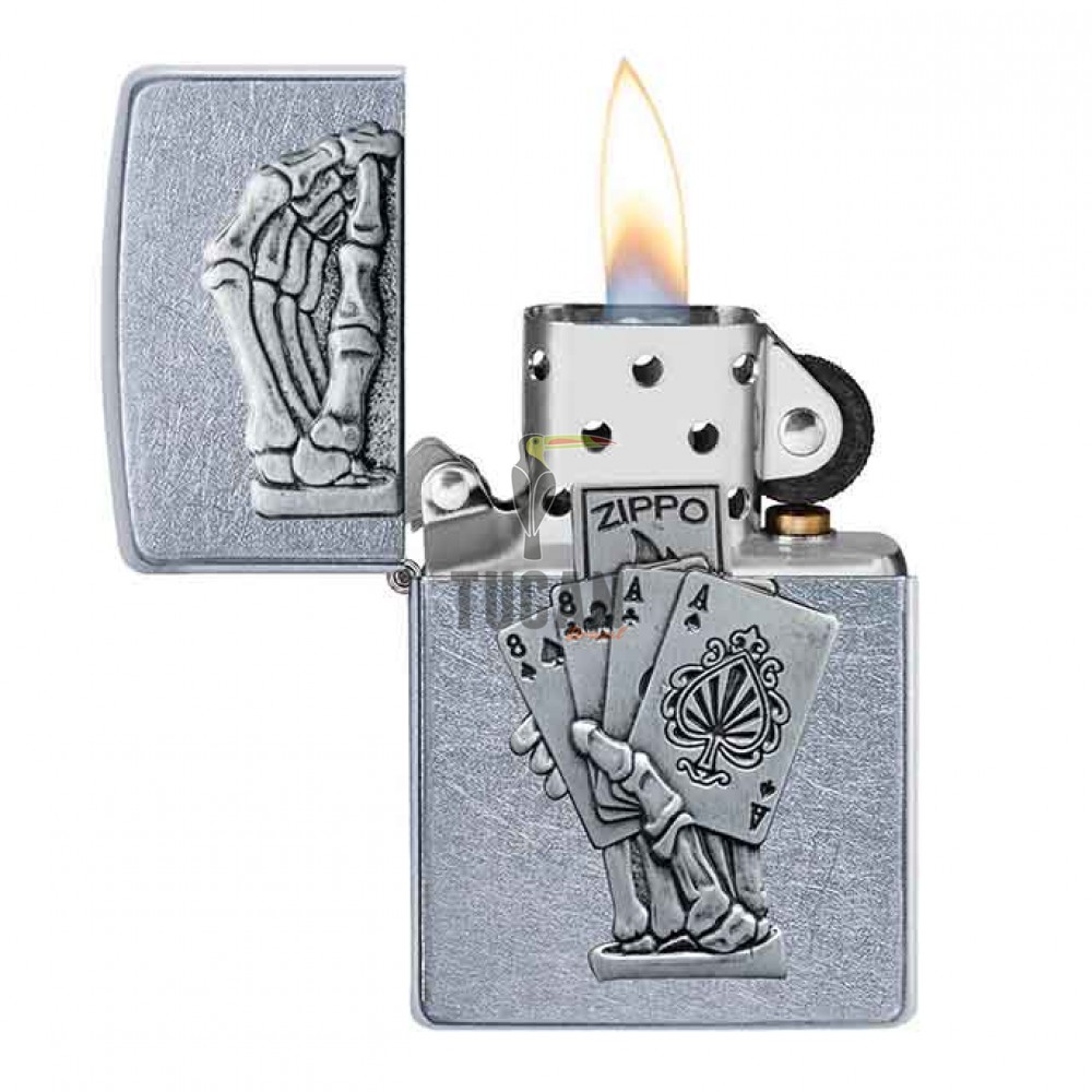 Zippo Dead Mans Hand Emblem Design 49536