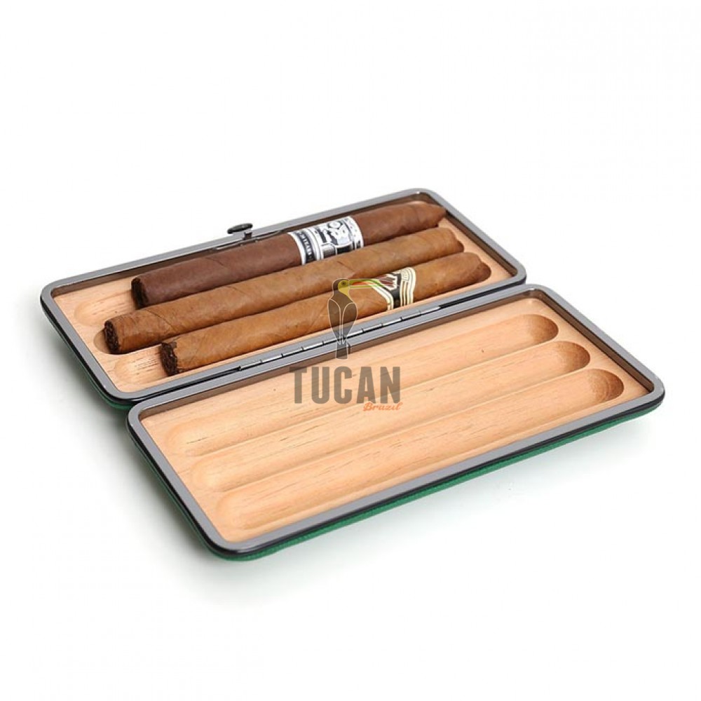 Savinelli Δερμάτινη Πουροθήκη 3 Πούρων T567VE