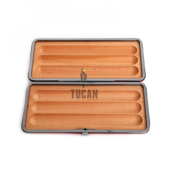 Savinelli Δερμάτινη Πουροθήκη 3 Πούρων T567RD