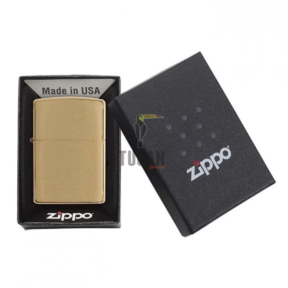 Zippo Classic Brushed Brass 204B-001190