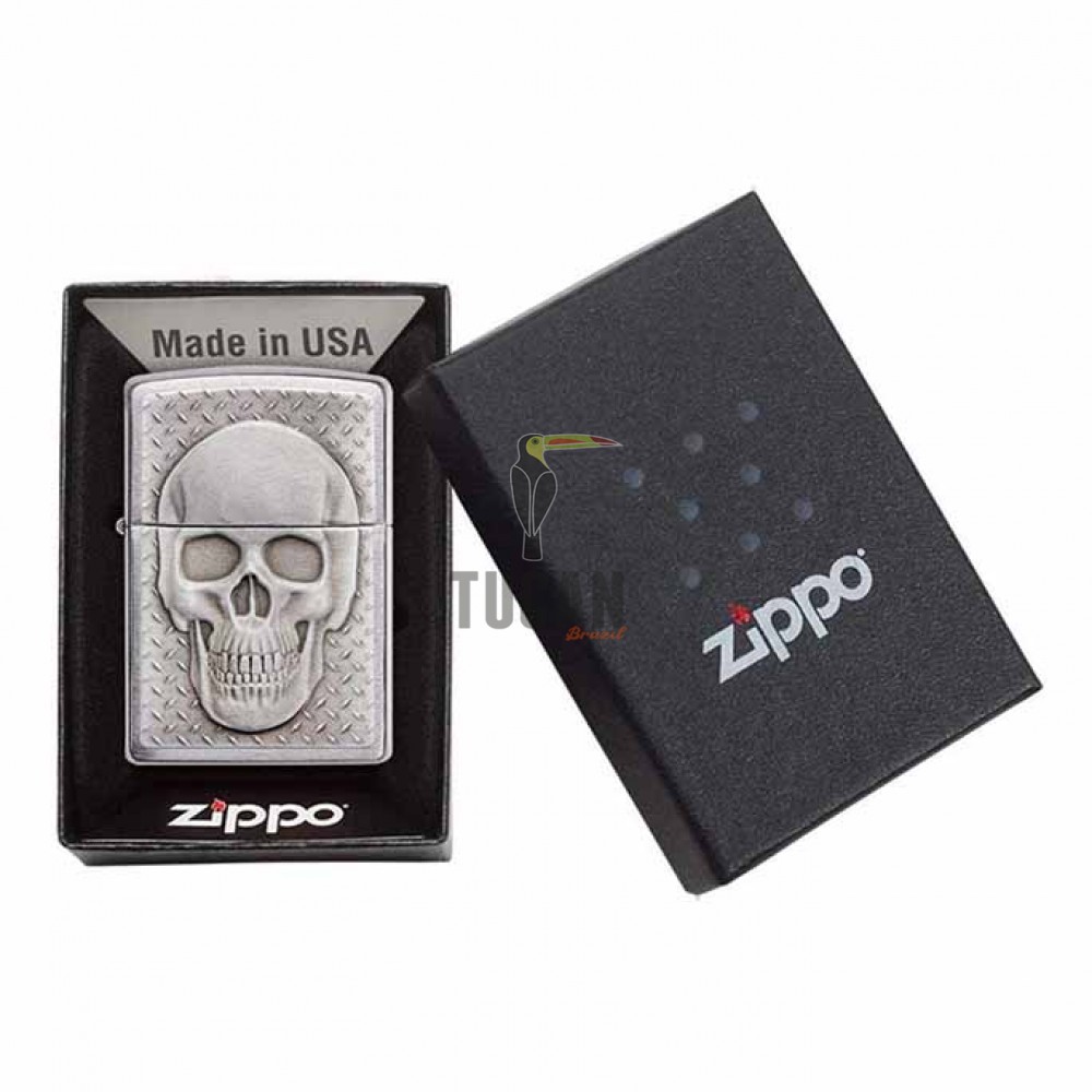 Zippo Skull with Brain Surprise 29818