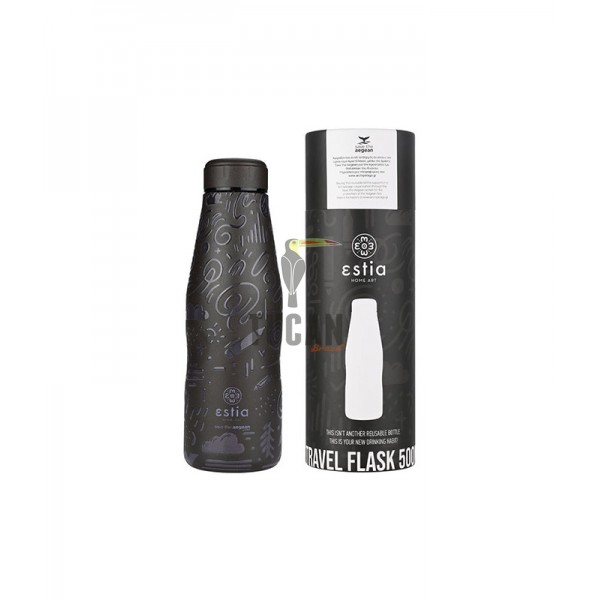 Estia Θερμός Travel Cup Save The Aegean 500ml 01-22044 NOIR ECHO