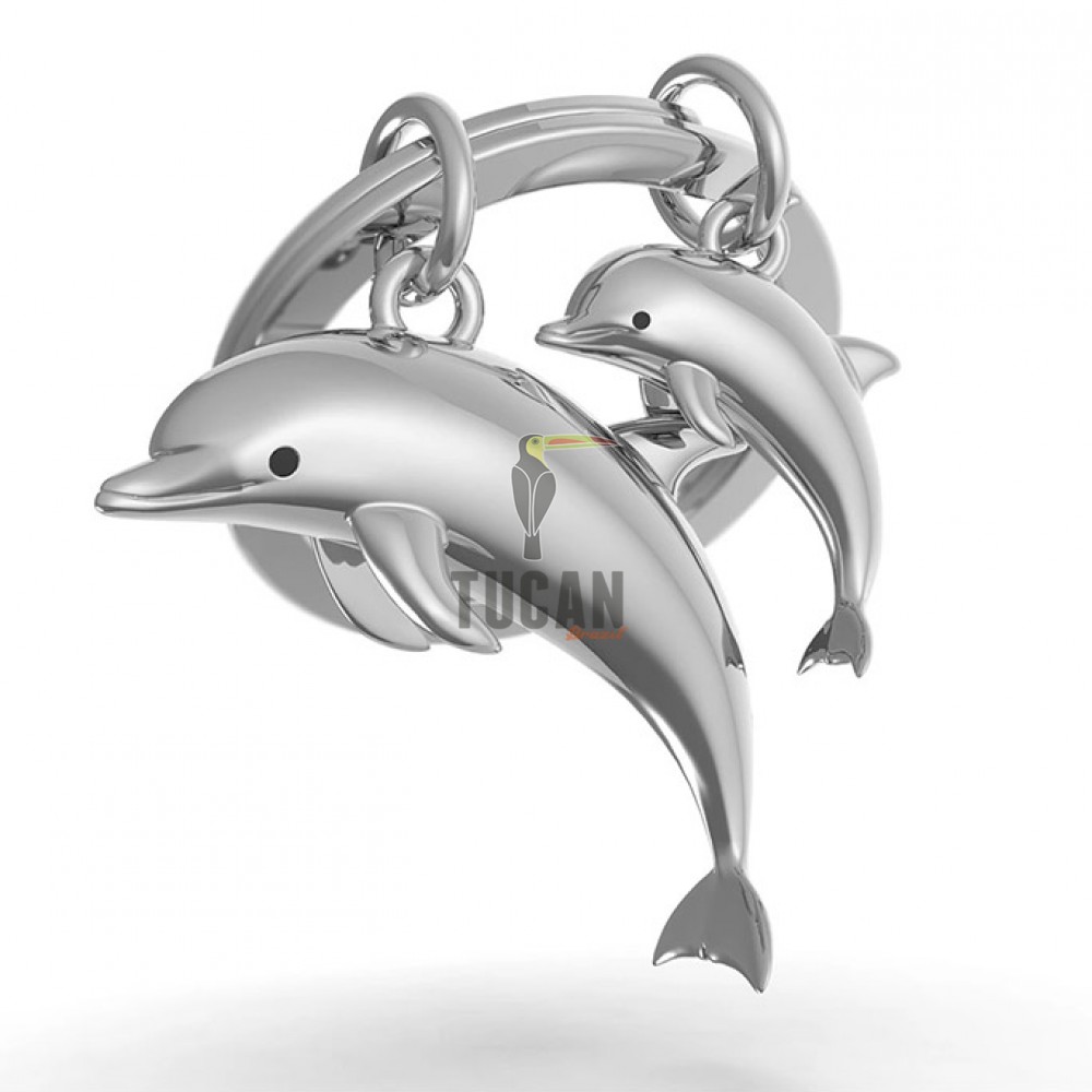 Μπρελόκ Metalmorphose  DOLPHIN & BABY DOLPHIN MTM145-06