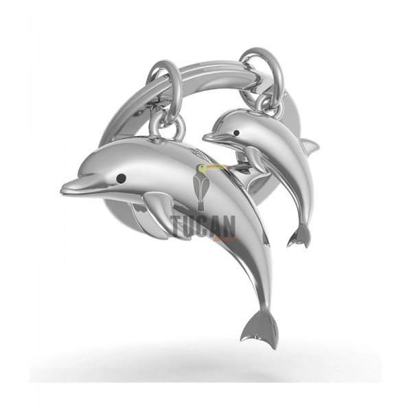 Μπρελόκ Metalmorphose  DOLPHIN & BABY DOLPHIN MTM145-06