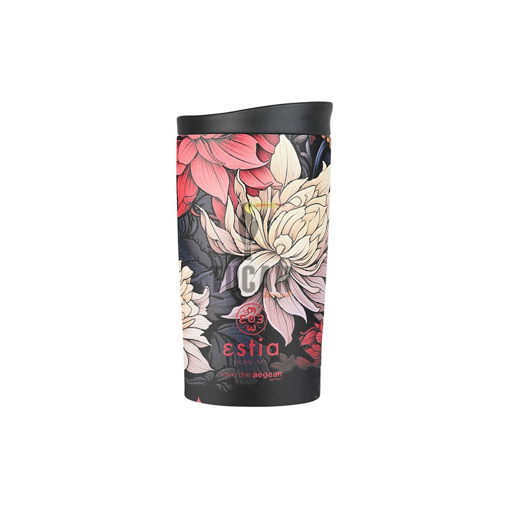 Θερμός ESTIA Travel Mug 350ml 01-25595 MIDNIGHT BLOSSOM