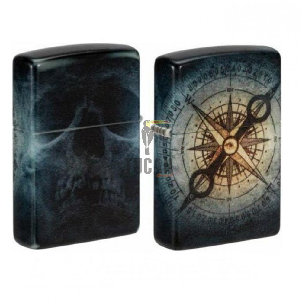 Zippo 48562 Compass Ghost Design