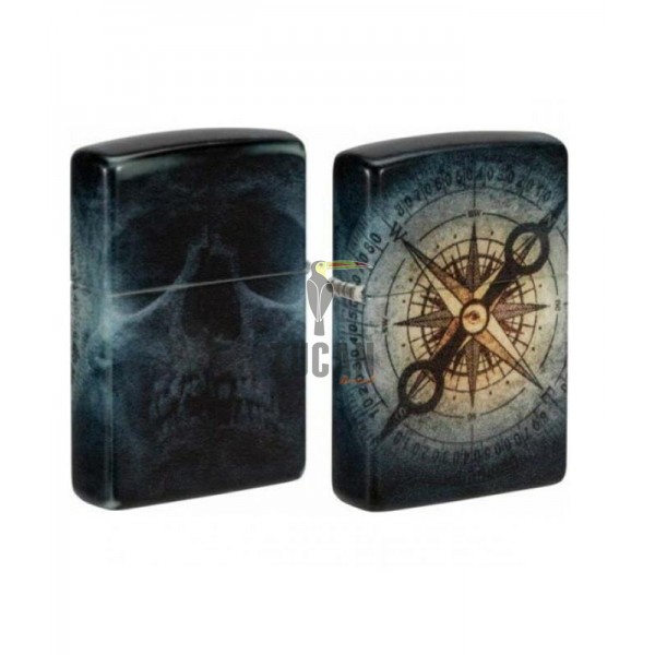 Zippo 48562 Compass Ghost Design