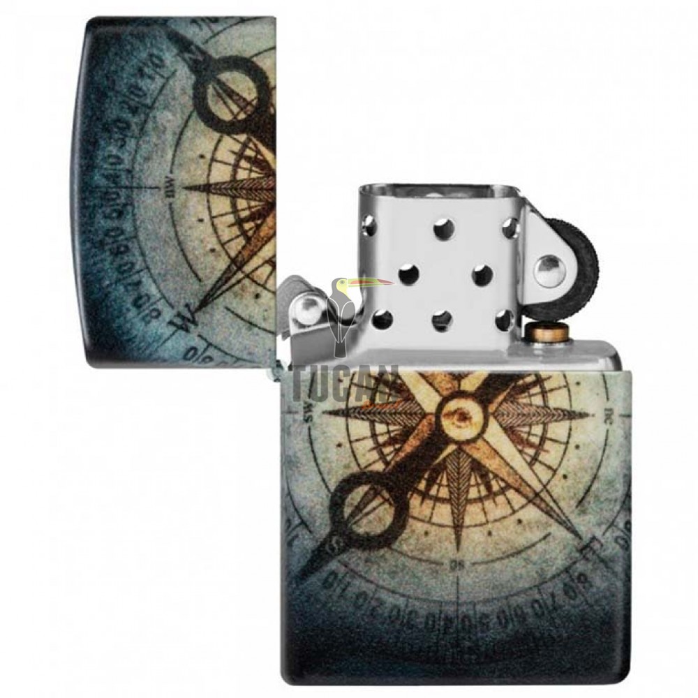 Zippo 48562 Compass Ghost Design