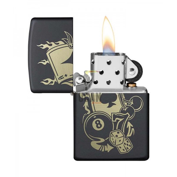 Zippo 49257 Gambling Design