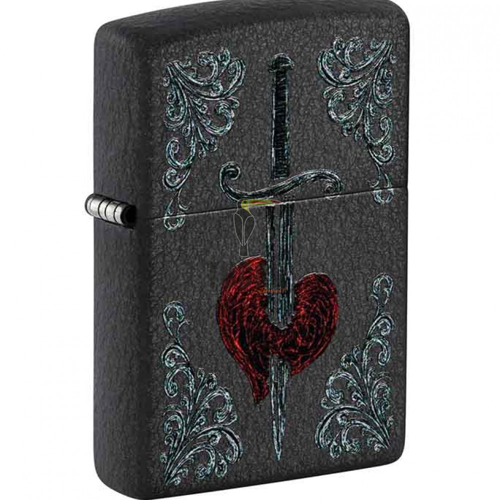 Zippo 48617 Heart Dagger Tattoo Design