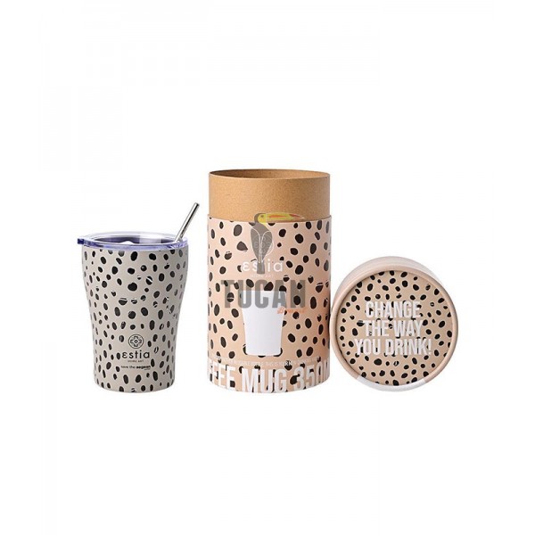 Θερμός ESTIA coffee mug 350ml  01-16852 Leopard taupe