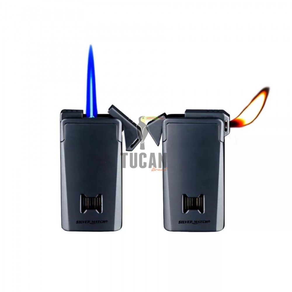 Αναπτήρας Silver Match Dual Flame 40674382BK