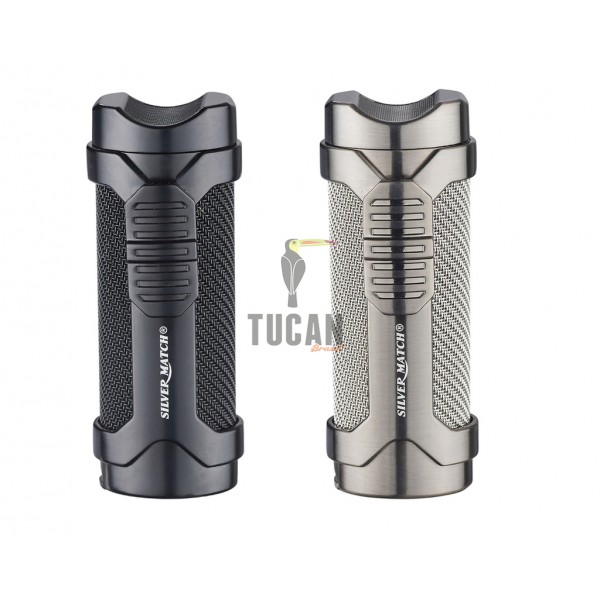 Αναπτήρας Silver Match Triple Jetflame  Ανθρακί 40674381GM