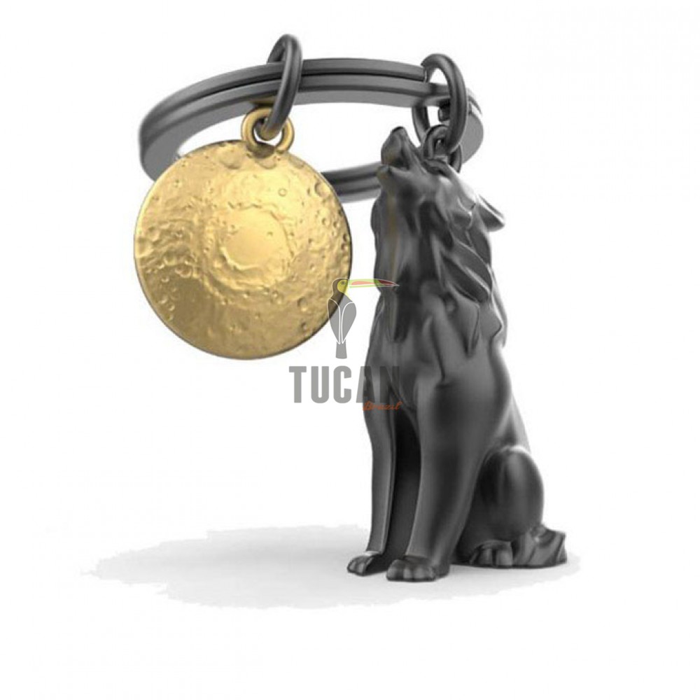 Μπρελόκ Metalmorphose Wolf with moon MTM165-01