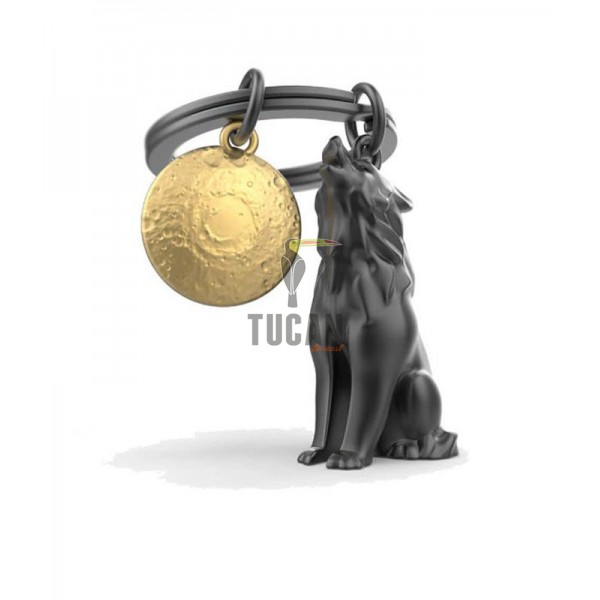 Μπρελόκ Metalmorphose Wolf with moon MTM165-01