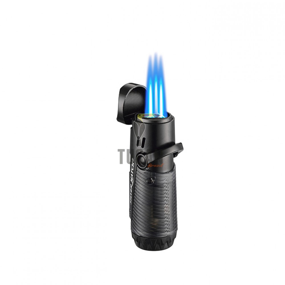 Αναπτήρας Silver Match Triple Jetflame Μαύρος 40674379BK