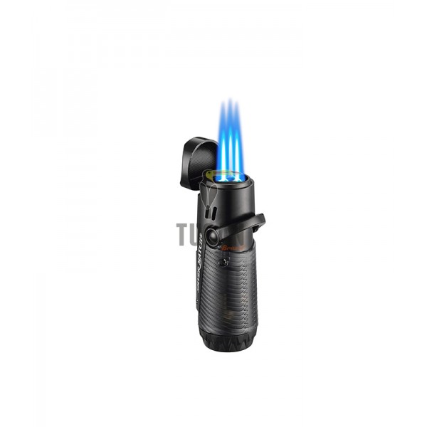Αναπτήρας Silver Match Triple Jetflame Μαύρος 40674379BK